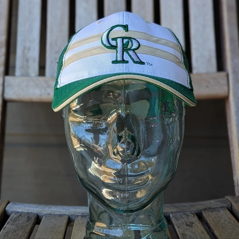 Colorado State University Colorado Rockies Baseball Cap Green White Tan Unisex